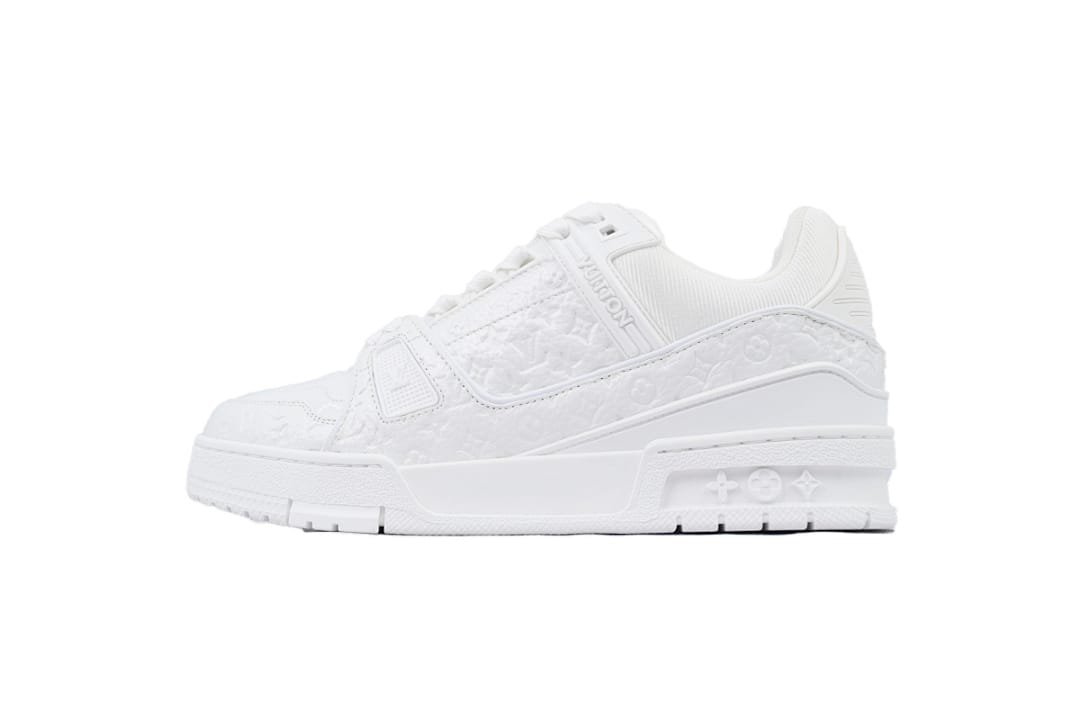 Louis Vuitton LV Trainer White Lychee Lacquer Skin