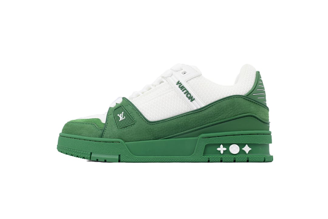Louis Vuitton LV Trainer White Green