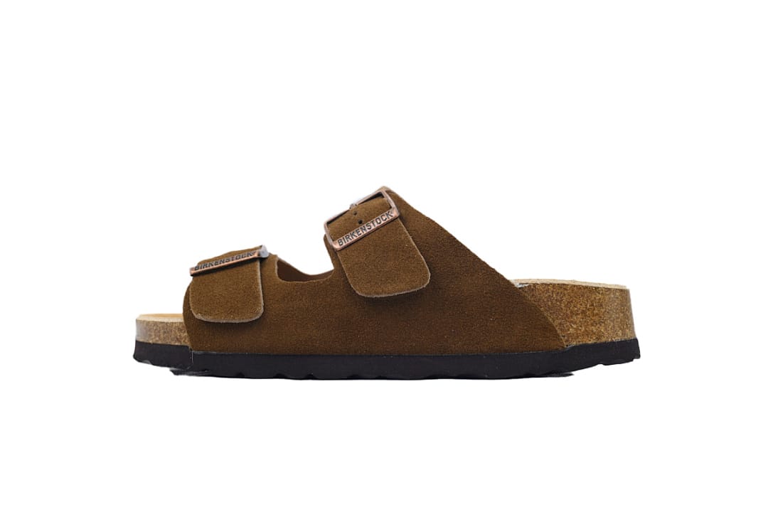 Birkenstock Slipper Boston Soft Footbed Brown Tea Color