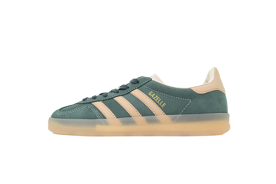 Adidas Gazelle Indoor Shadow Green Warm Sandstone