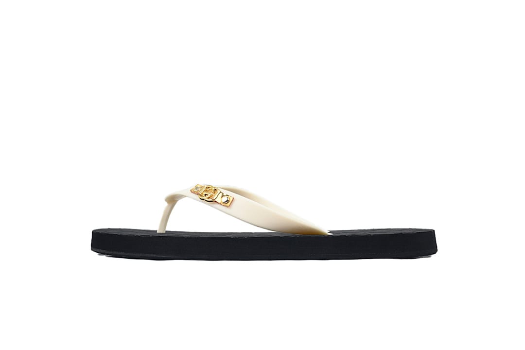 Gucci Flip Flop Double G Printed Black Rice