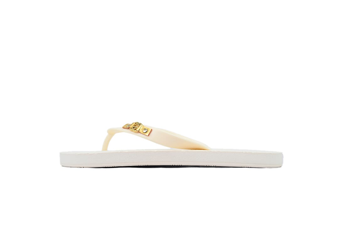 Gucci Flip Flop Off White Printed Rice
