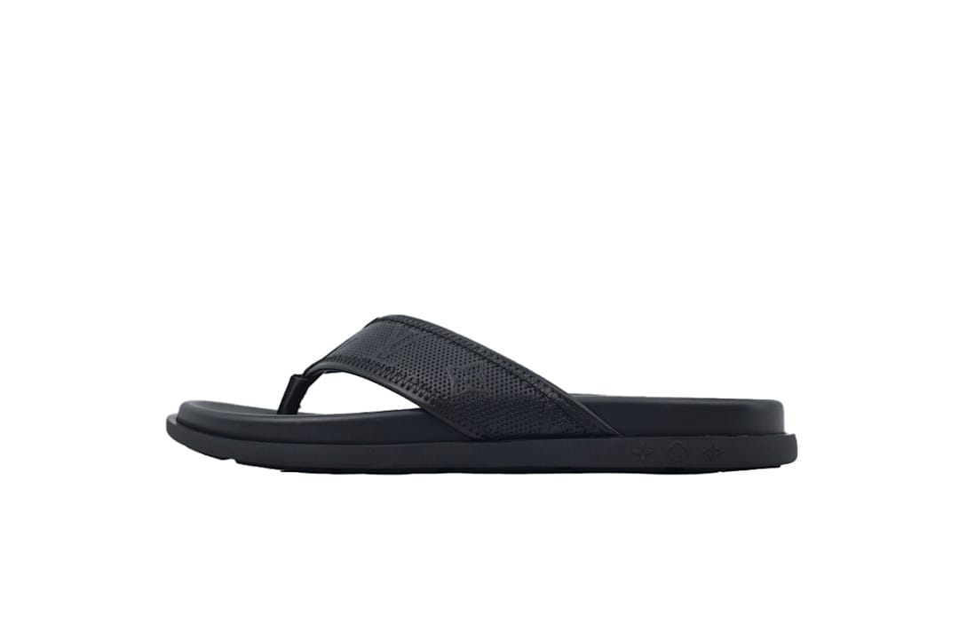 Louis Vuitton LV Slipper Flip Flops Net Black