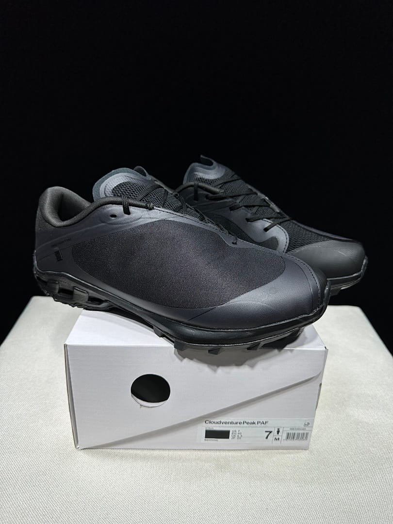 On Cloudventure Peak × PAF 'Triple Black'