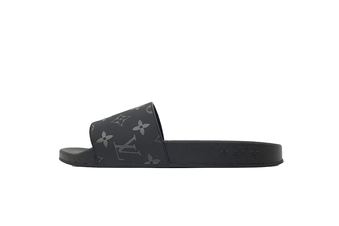Louis Vuitton LV Slipper Strap Slippers Waterfront Black