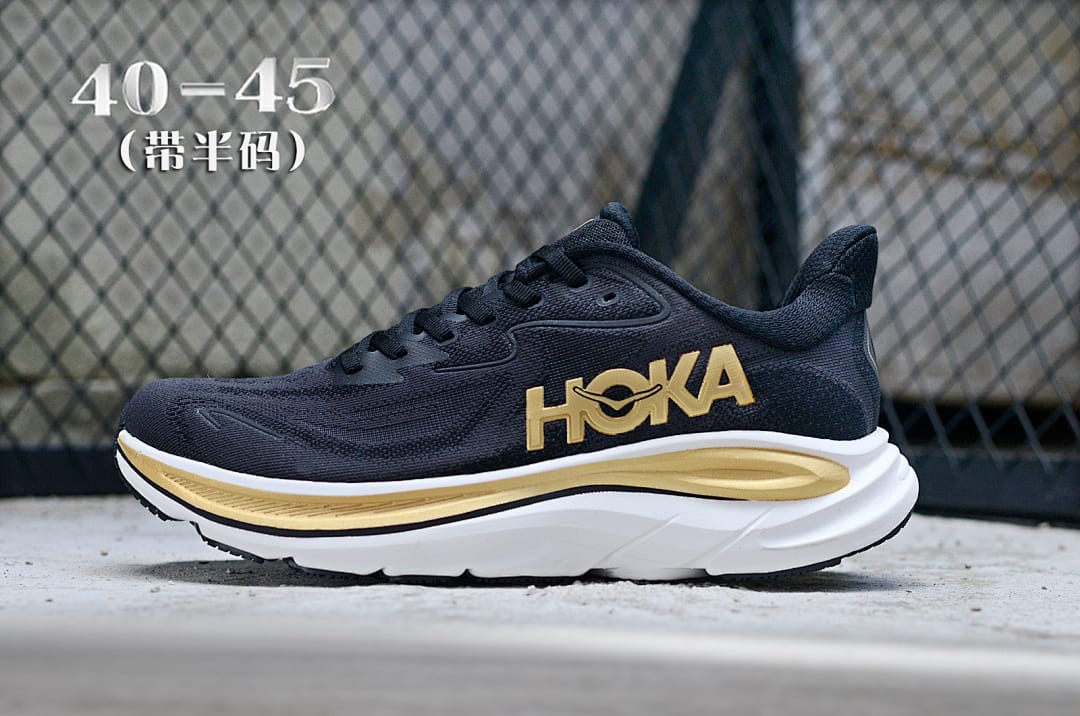 HOKA Clifton 10 'Black Gold'