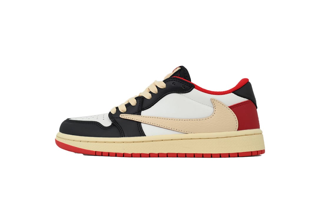 Air Jordan 1 Low White Red Hook