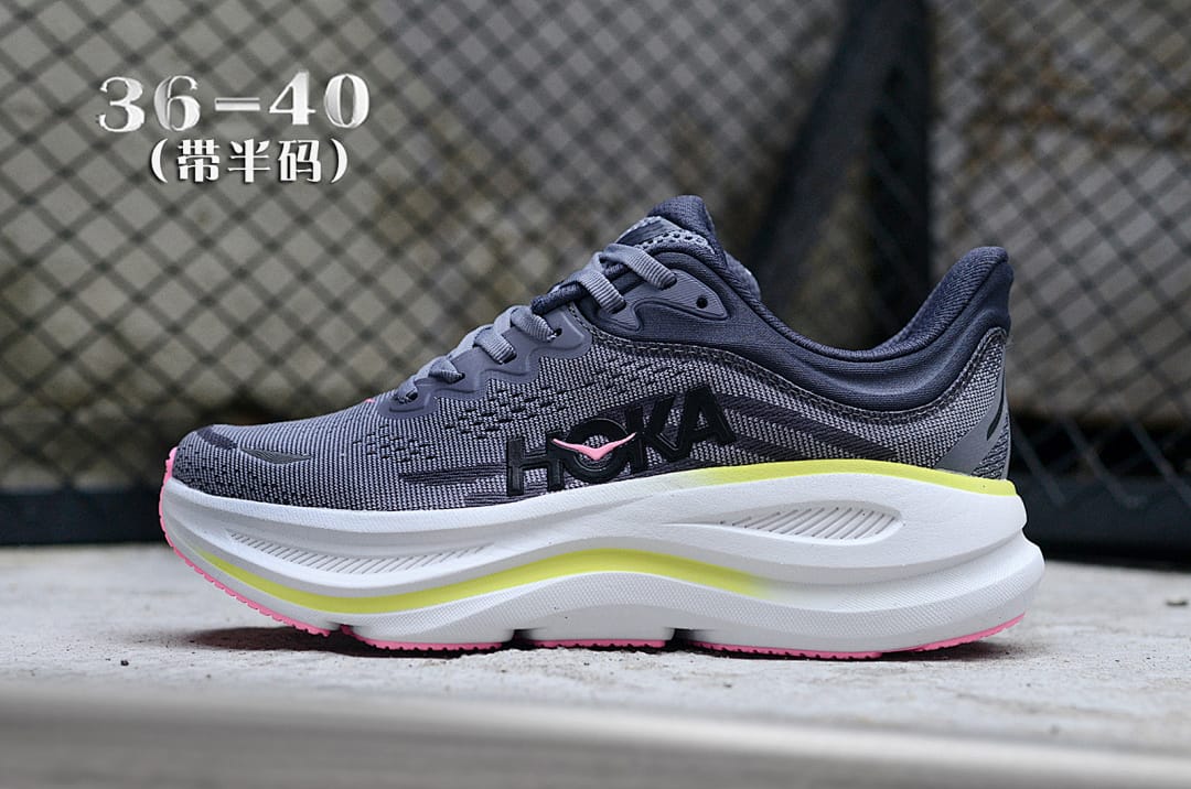 HOKA Bondi 9 'Dark Grey Pink'