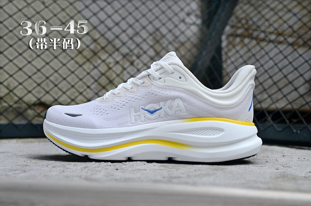 HOKA Bondi 9 'White Royal Blue'