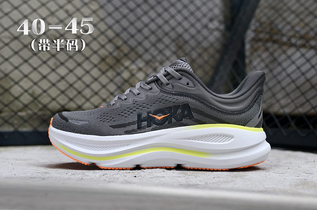 HOKA Bondi 9 'Dark Grey Orange'