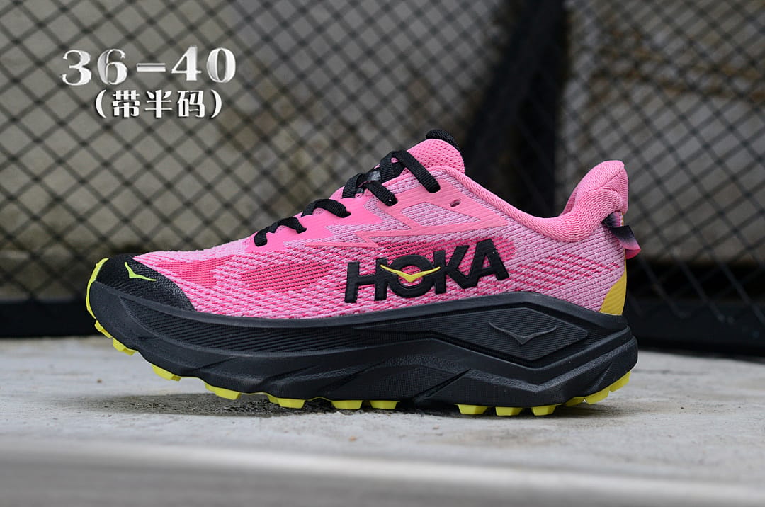 HOKA Challenger 8 'Pink Black Yellow'