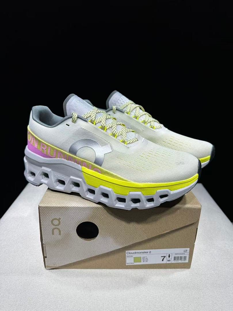 On Cloudmonster 2 'Ivory Lime'