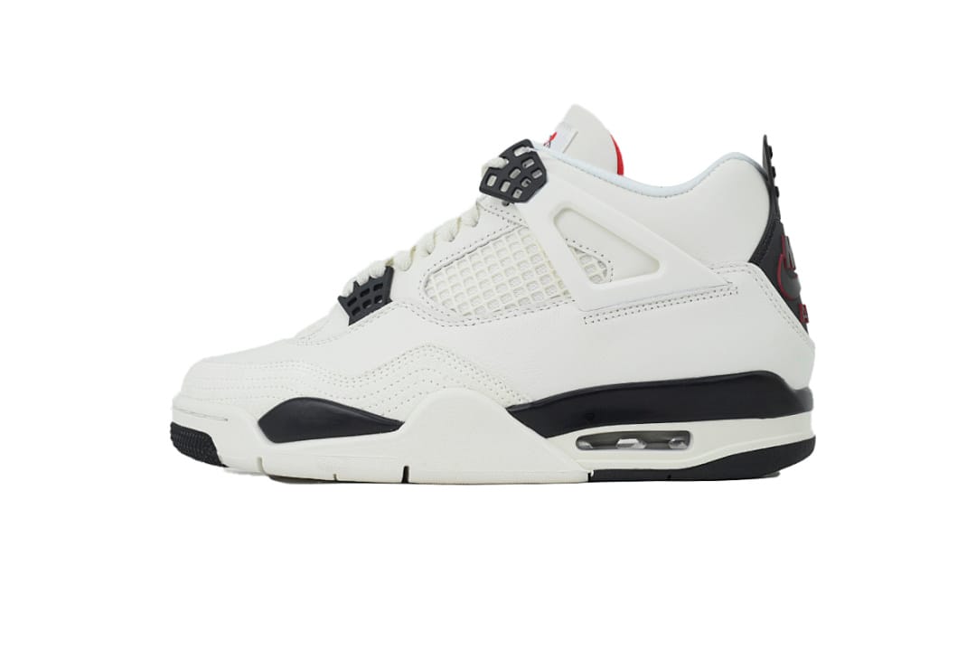 Air Jordan 4 Retro White Black And Red (Colorway 2)