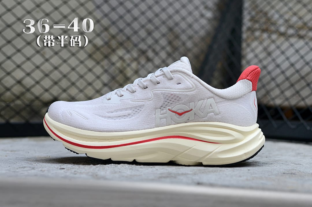 HOKA Clifton 10 'Beige Red' (Colorway 2)
