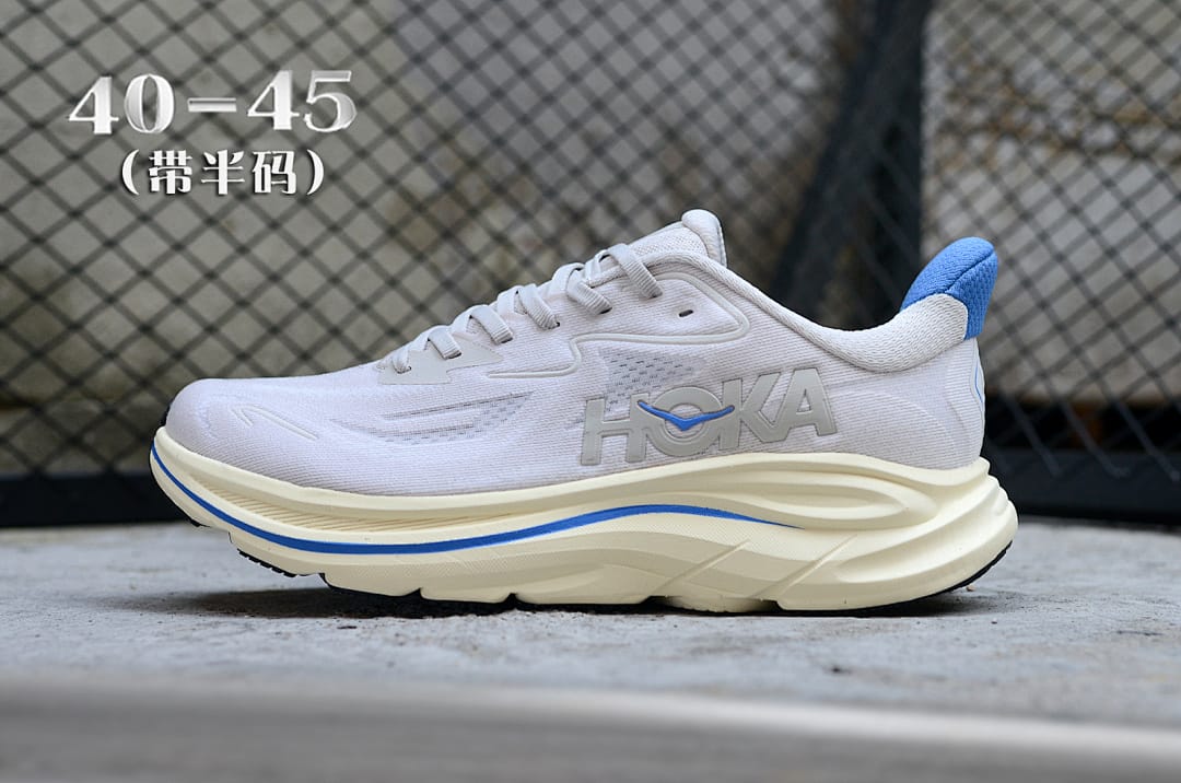 HOKA Clifton 10 'Beige Blue'