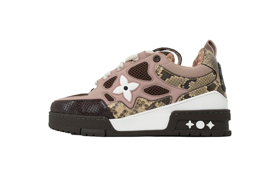 Louis Vuitton LV SK8 Khaki Colored Rhinestone