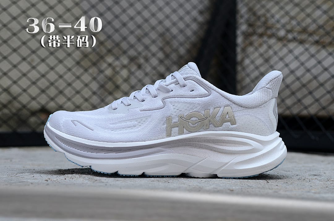 HOKA Clifton 10 'Light Grey Silver'