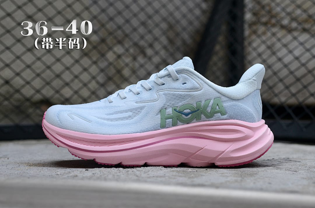 HOKA Clifton 10 'Teal Green Pink'