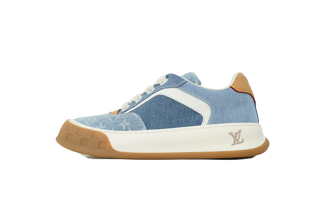 Louis Vuitton LV Round Toe Blue Denim Cowboy
