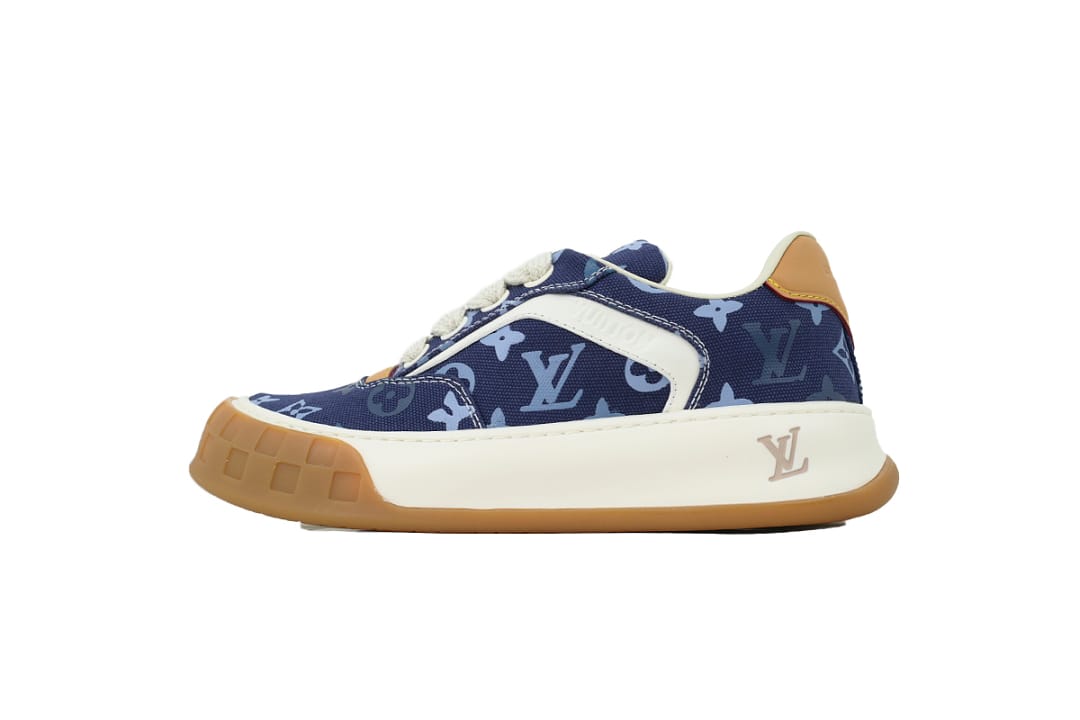 Louis Vuitton LV Round Toe Blue Print