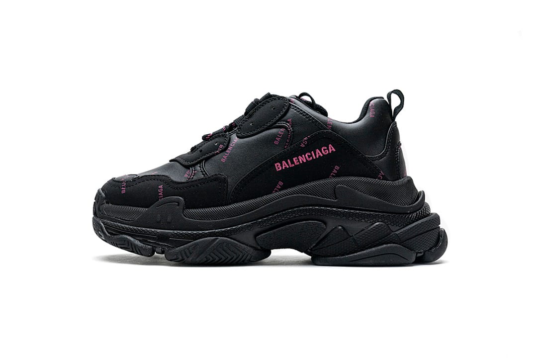 Balenciaga Triple S Letter Black Pink