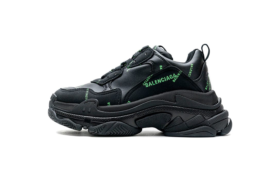 Balenciaga Triple S Letter Fluorescent Yellow