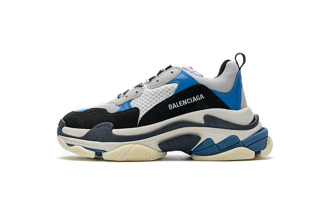 Balenciaga Triple S Black Grey Blue (Colorway 2)