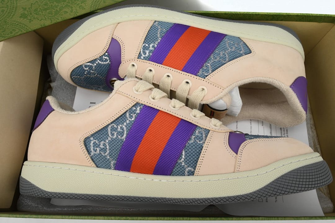 Gucci Screener Distressed Cowboy Purple