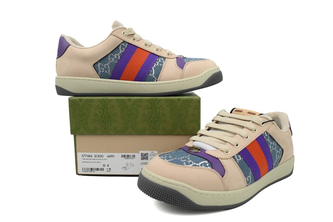 Gucci Screener Distressed Cowboy Purple
