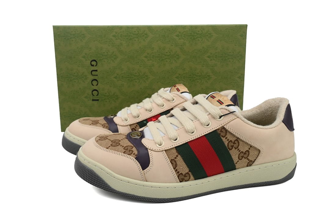 Gucci Screener Distressed Brown