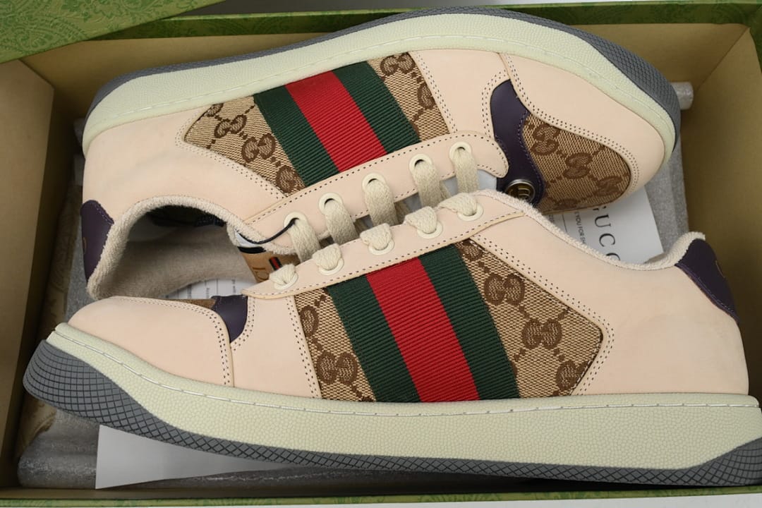 Gucci Screener Distressed Brown