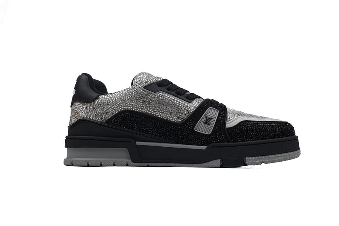 Louis Vuitton LV Trainer Black Silver