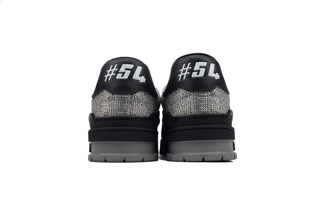 Louis Vuitton LV Trainer Black Silver