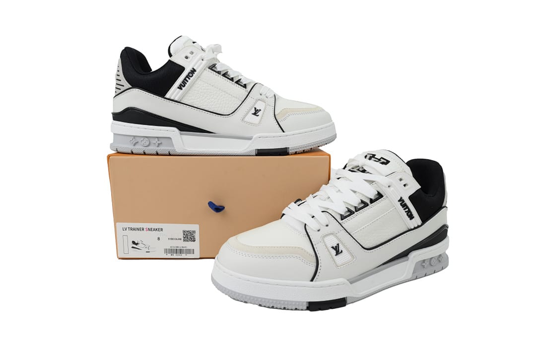 Louis Vuitton LV Trainer New Black White And