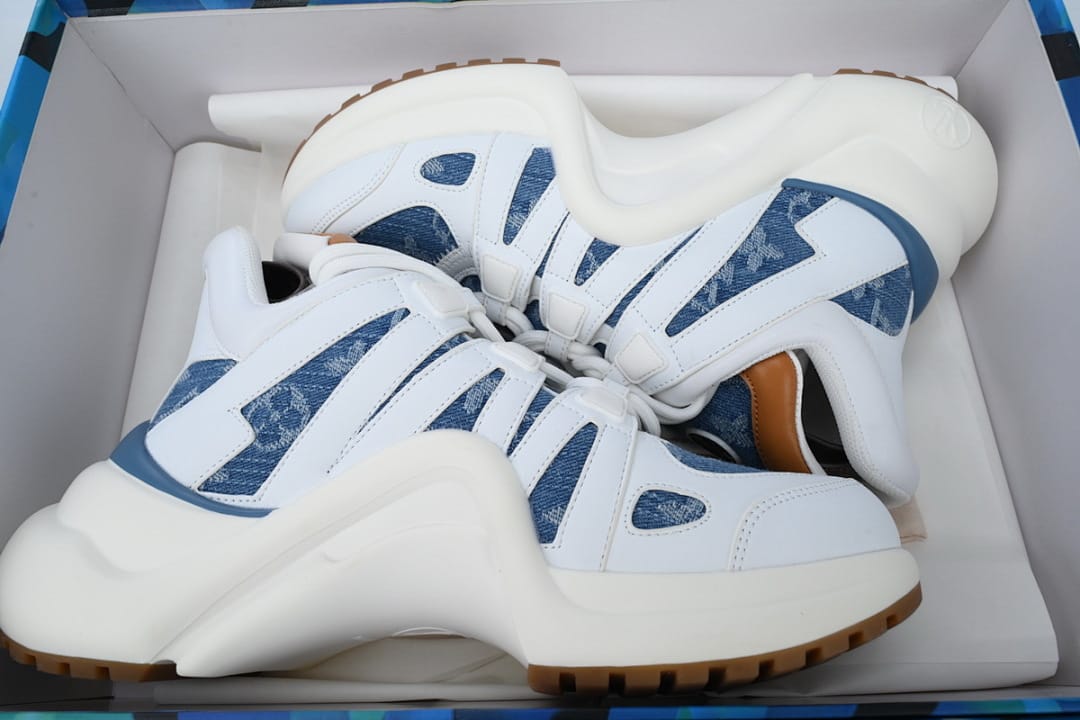 Louis Vuitton LV Archlight White Blue Sneakers (Colorway 2)