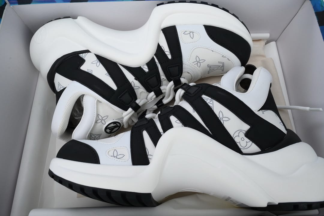 Louis Vuitton LV Archlight Monogram Black White Sneakers