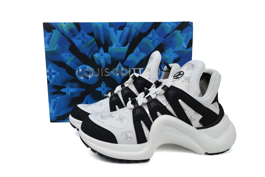 Louis Vuitton LV Archlight Monogram Black White Sneakers
