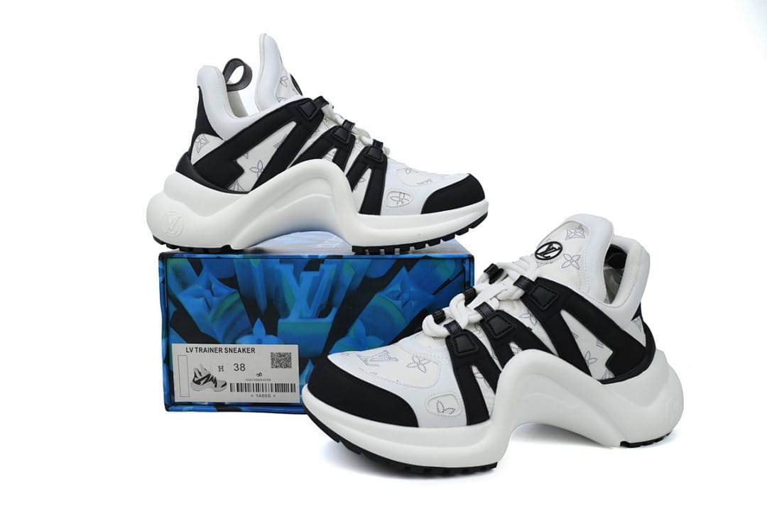 Louis Vuitton LV Archlight Monogram Black White Sneakers