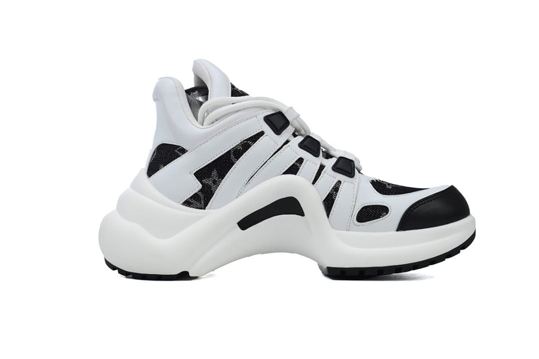 Louis Vuitton LV Archlight Black Denim White Sneakers