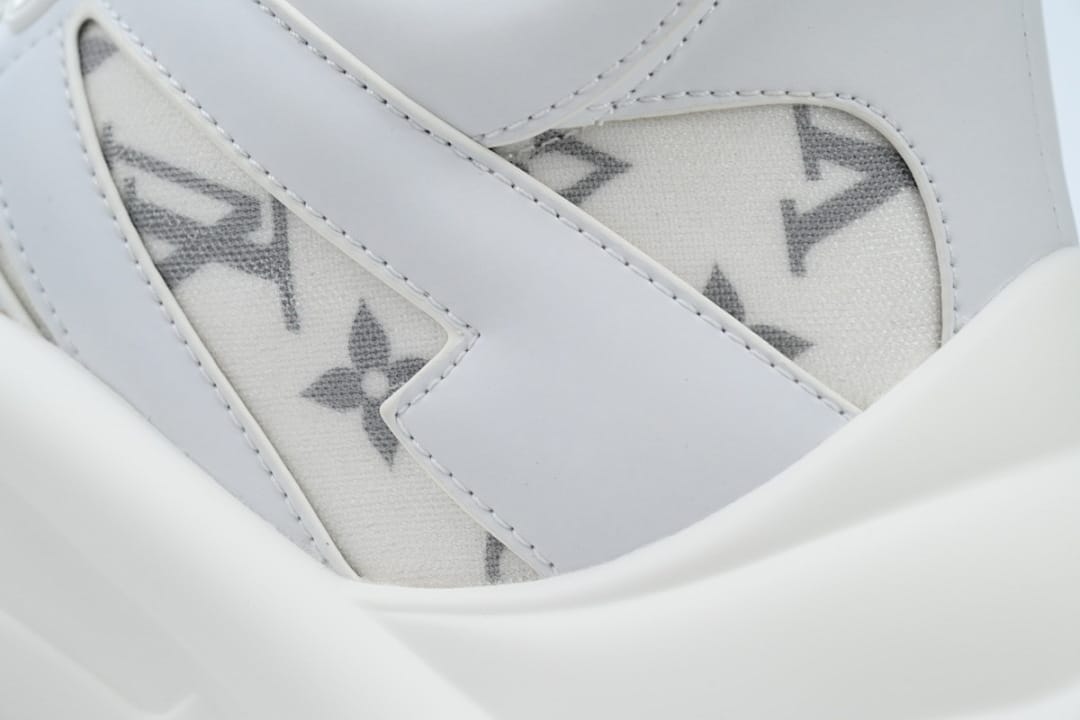 Louis Vuitton LV Archlight White Stripe Grey Print Sneakers