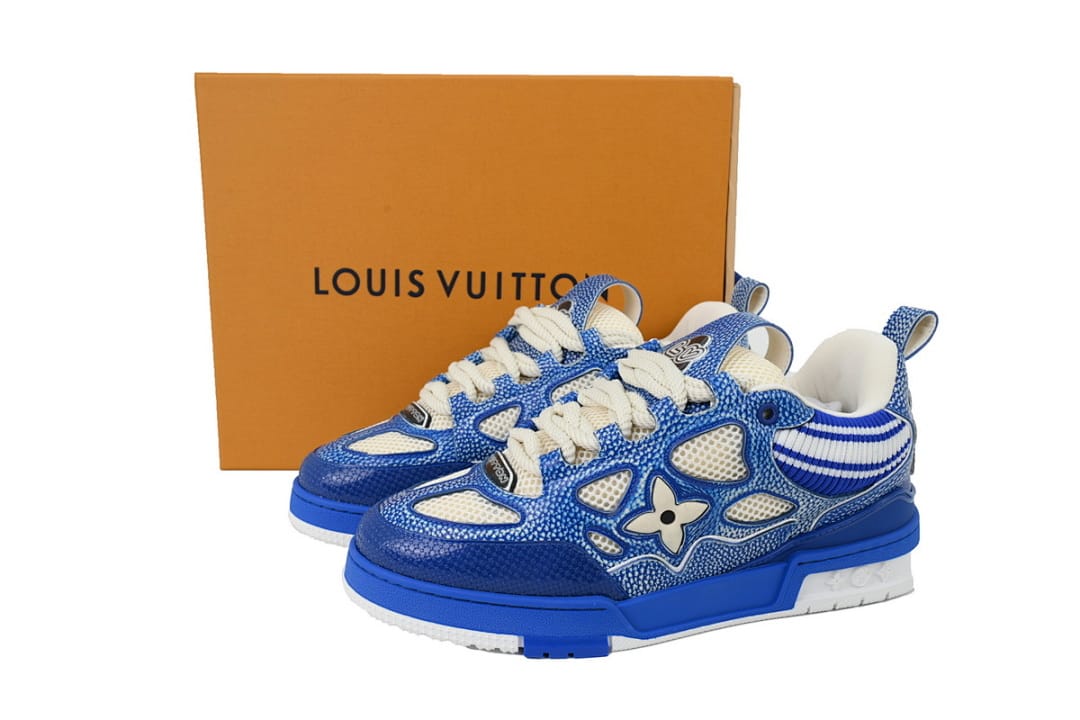 Louis Vuitton LV SK8 Blue New Woolen Fabric