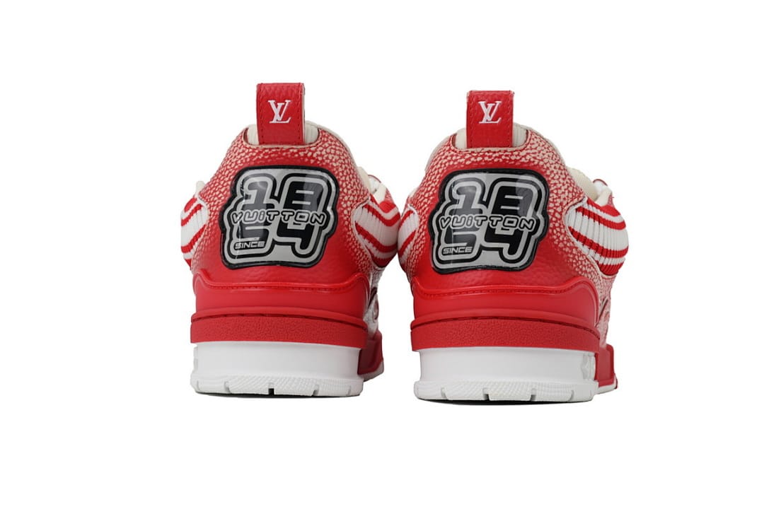 Louis Vuitton LV SK8 Red New Eed Woolen Fabric