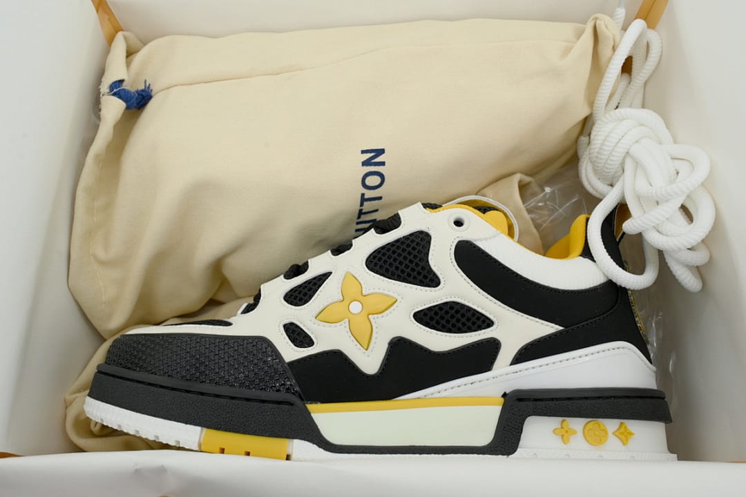 Louis Vuitton LV SK8 White Black Yellow