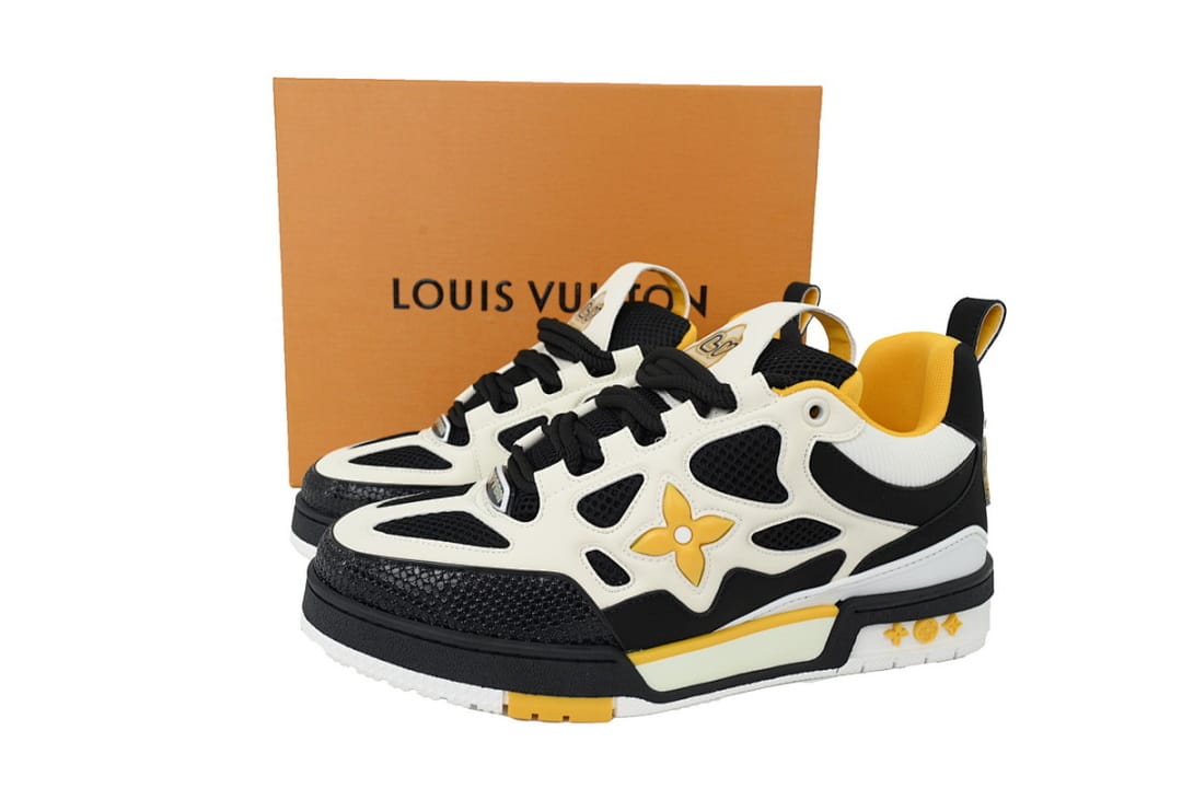 Louis Vuitton LV SK8 White Black Yellow