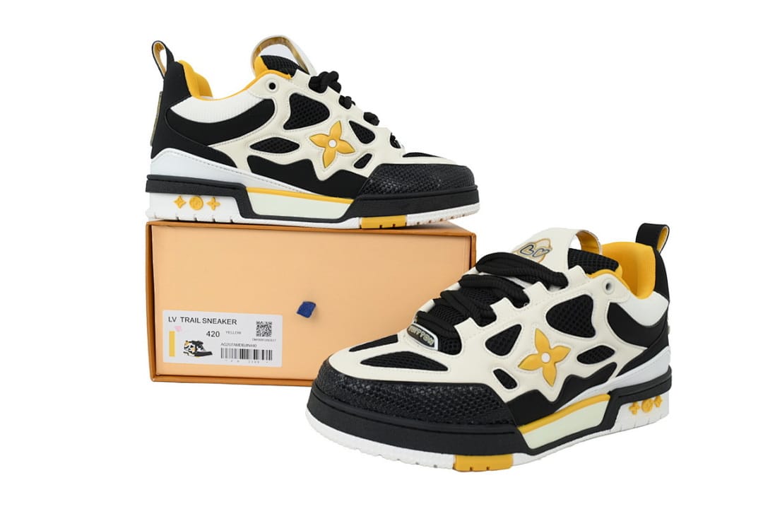 Louis Vuitton LV SK8 White Black Yellow