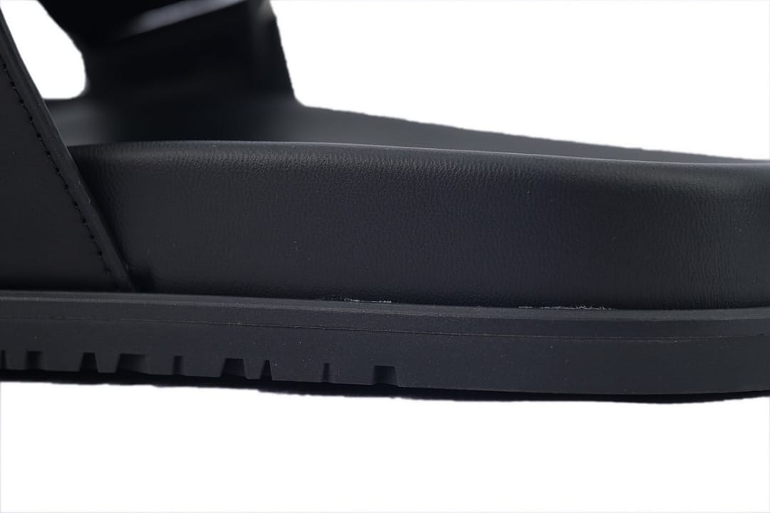 Hermes Slipper Strap Slippers Black