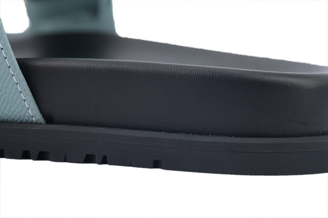 Hermes Slipper Strap Slippers Blue
