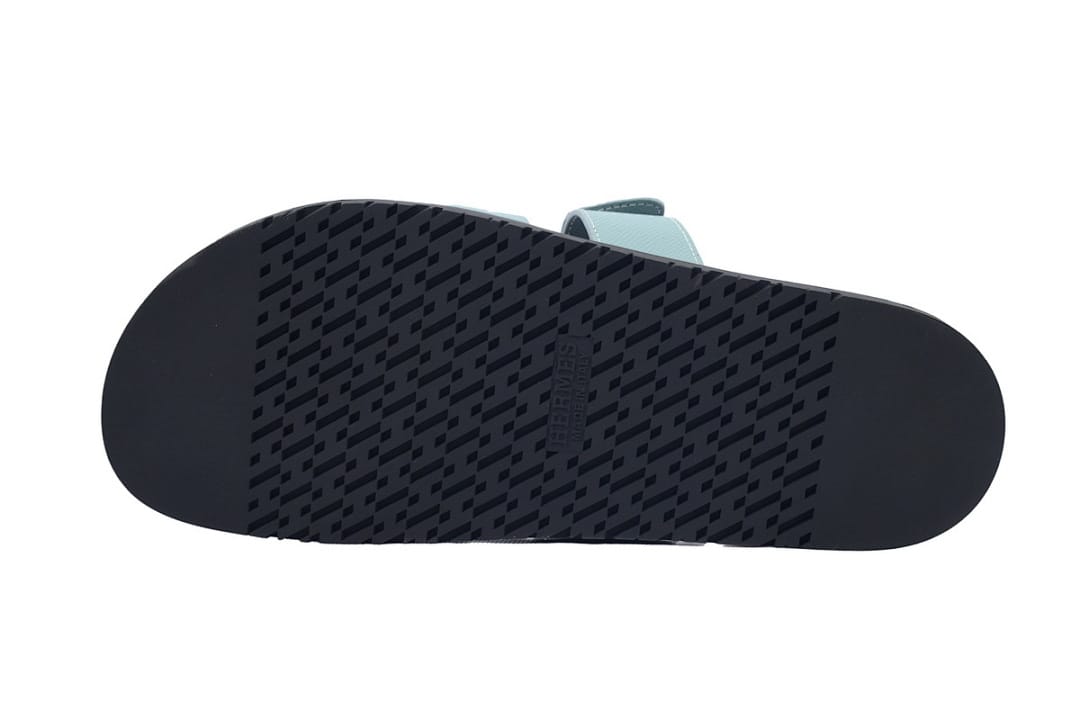 Hermes Slipper Strap Slippers Blue