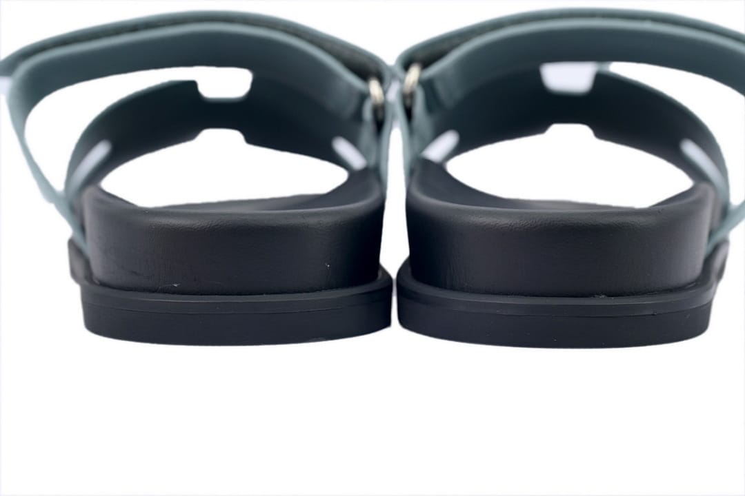 Hermes Slipper Strap Slippers Blue