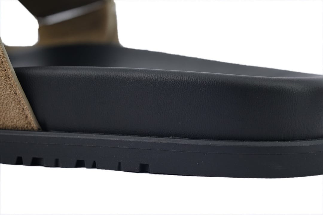 Hermes Slipper Strap Slippers Khaki